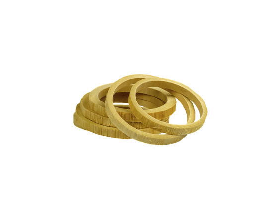 BAMBOE RING ROUND dia10 x1cm NATUREL - 12st