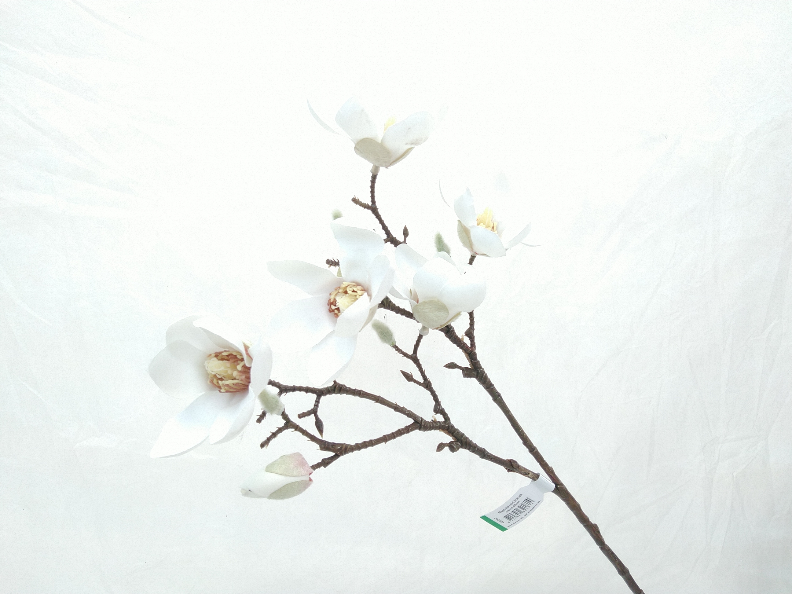 Zijdebloem Magnolia Mini Branch Dark Pink