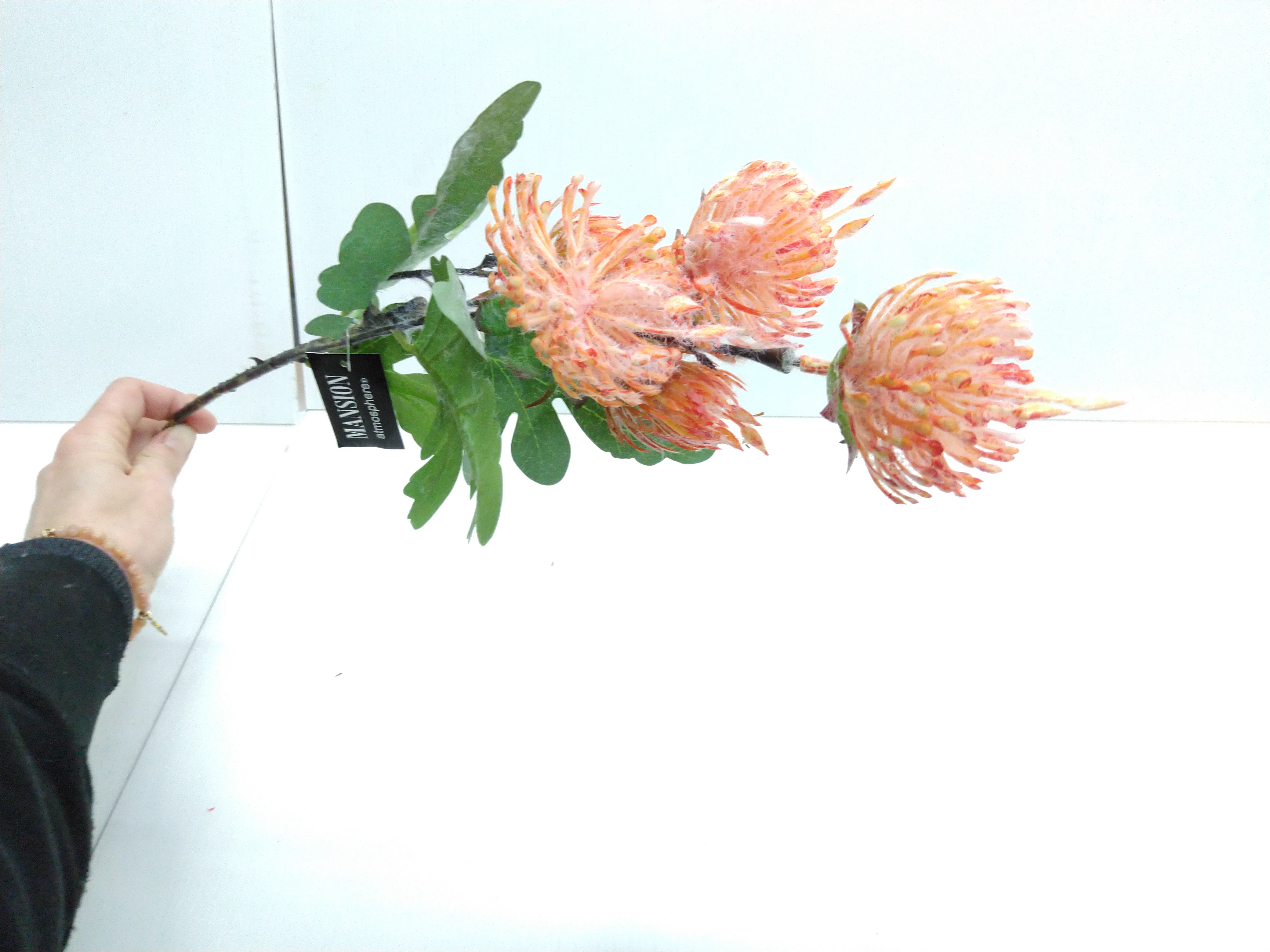 Zijdebloem Nutan tros oranje