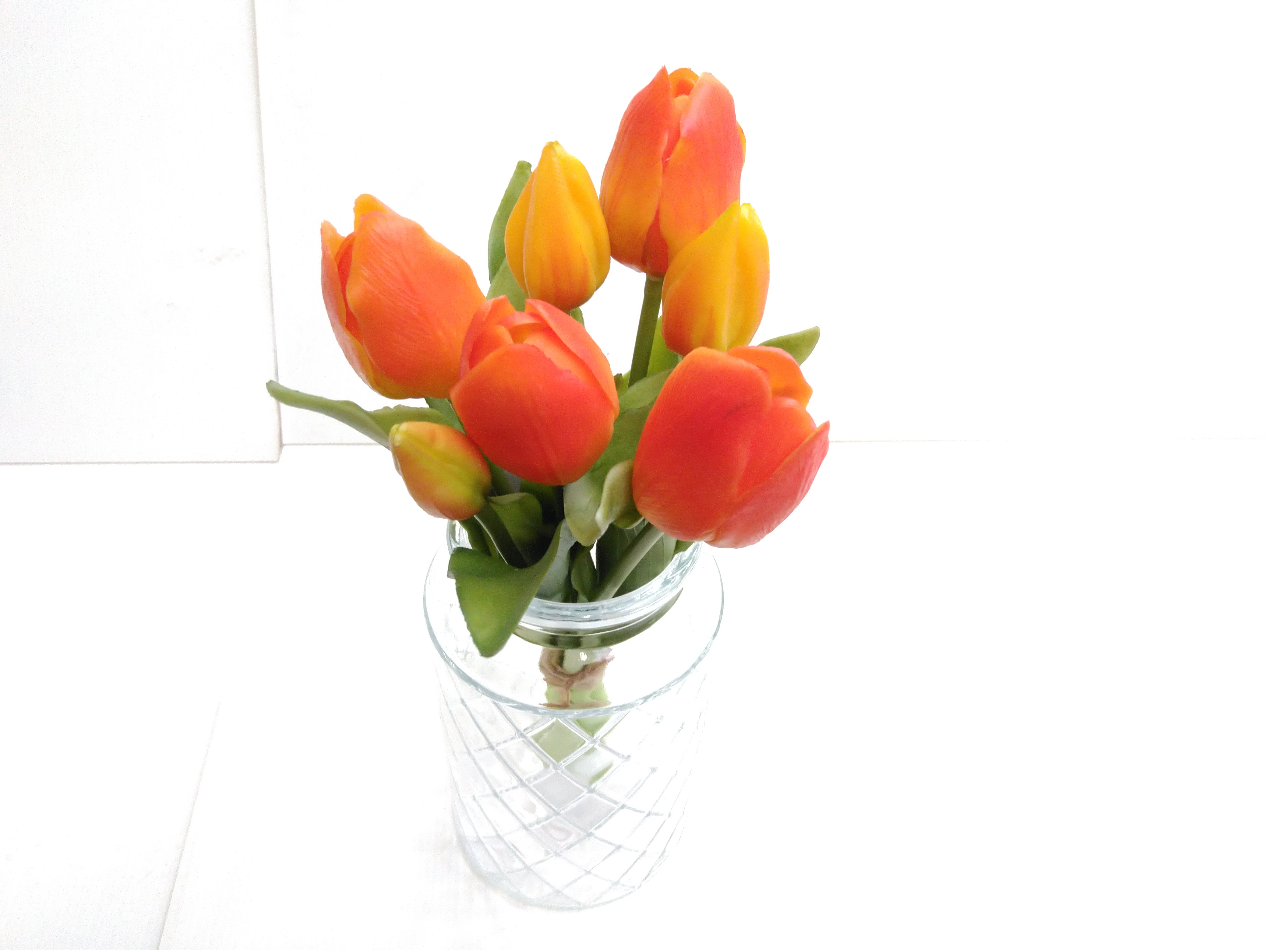 Zijdebloem Tulpen Bundel Oranje