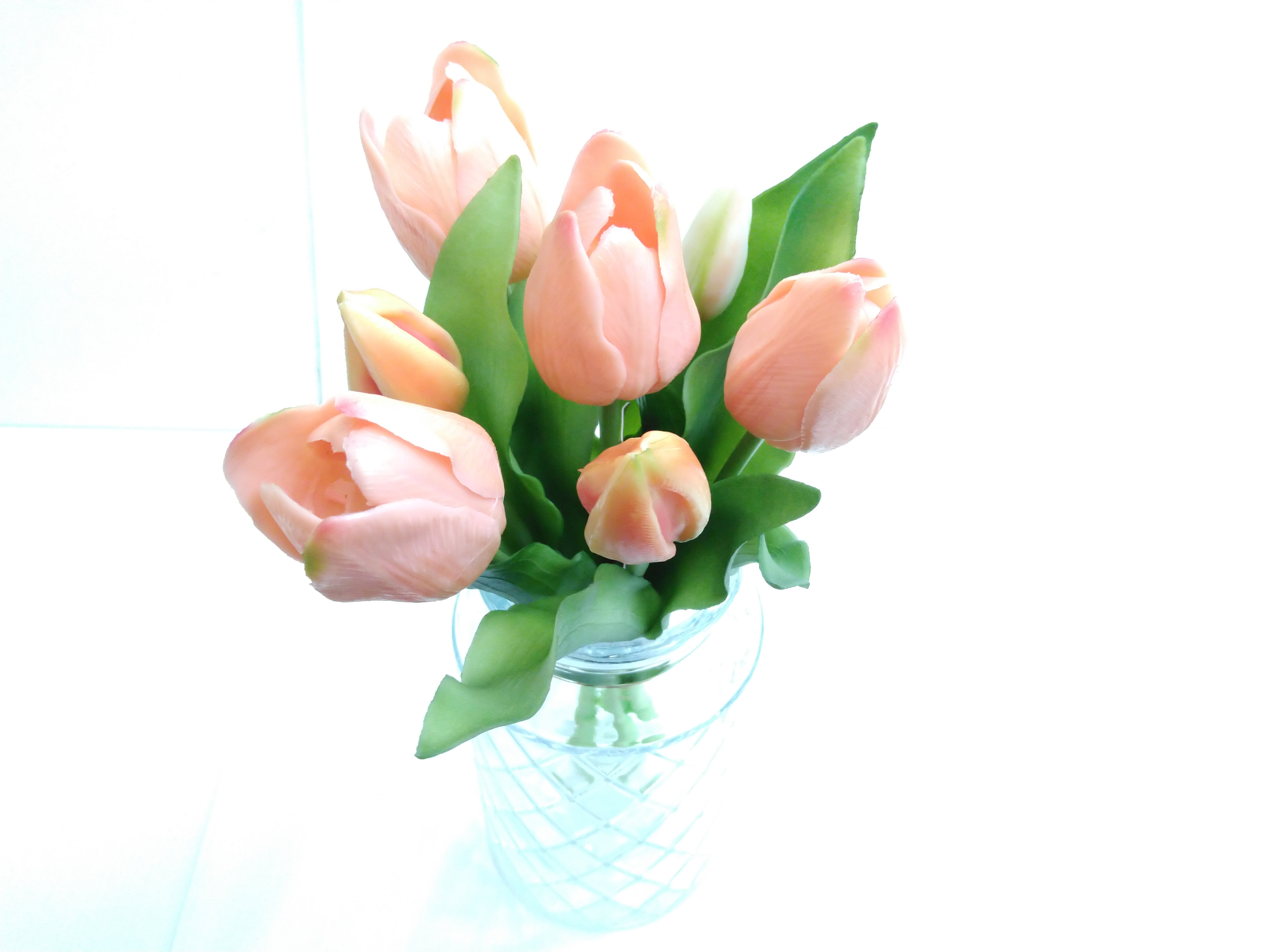 Zijdebloem Tulpen Bundel Peach