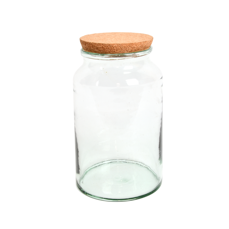 Halfopen terrarium fles M