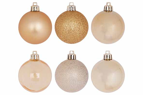 KERSTBAL SET48 MIX GOUD D 6CM