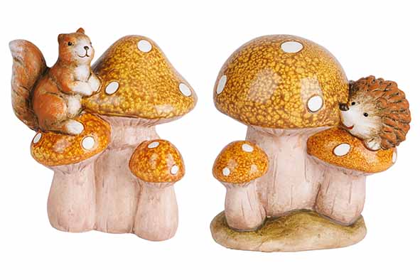 PADDENSTOELEN SQUIREL AND HEDGEHOG 2ASS BRUIN
