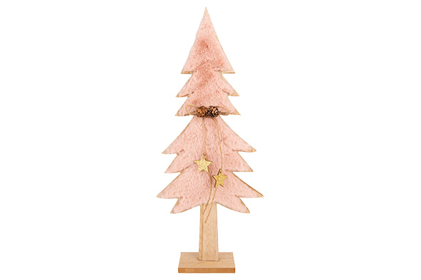 KERSTBOOM FAKE FUR ROZE KERSTBOOM FAKE FUR ROZE