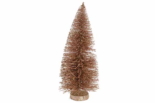 KERSTBOOM GLITTER ROZE KUNSTSTOF