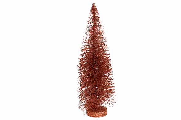 KERSTBOOM GLITTER KOPER KUNSTSTOF