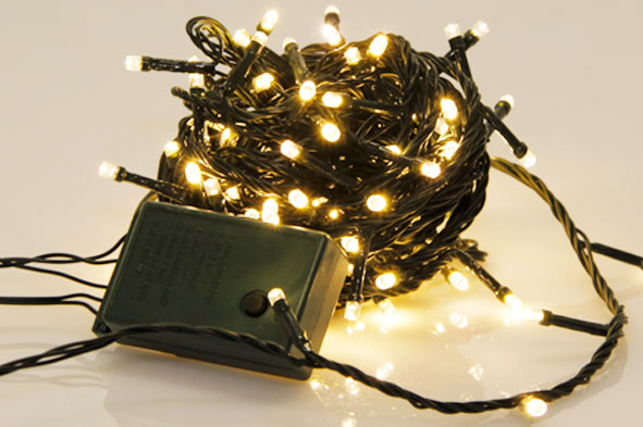 SPARKLE LIGHT LED 8M 120L WARM WIT GROENE DRAAD