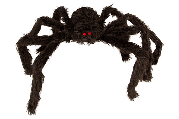 SPIN HAIRY ZWART - HALOWEEN