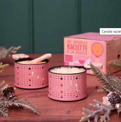 Cookut - Raclette Theelicht/ Bougie Chauffe-Plat 2p Roze/ Rose