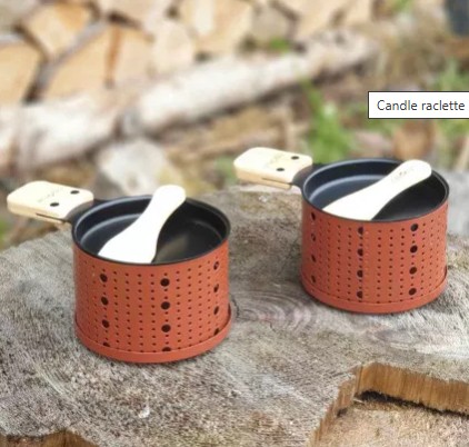 Cookut - RacletteTheelicht/ Bougie Chauffe-Plat 2p Terracotta