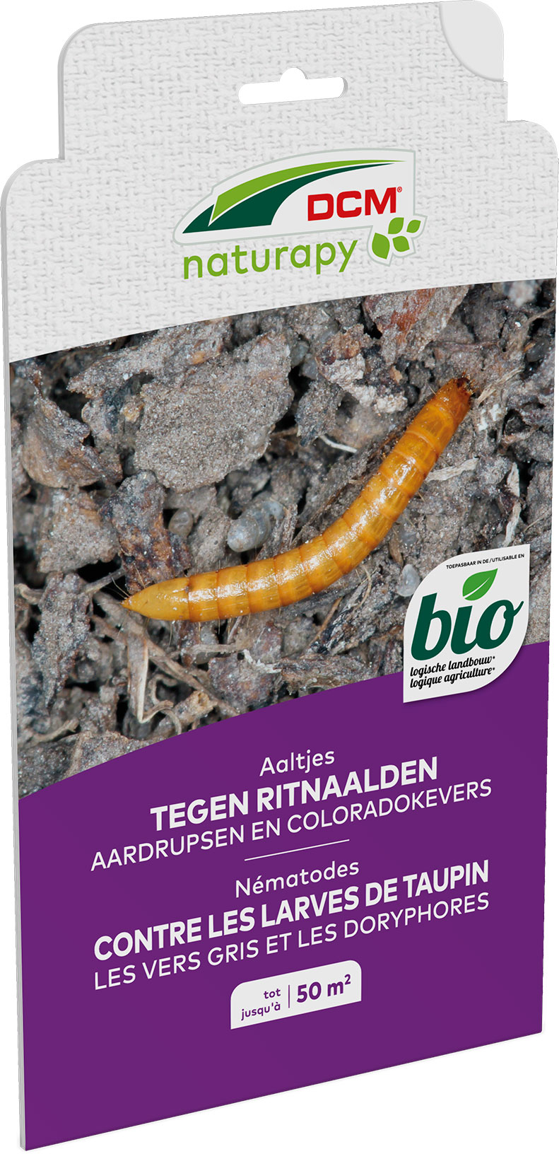 DCM NATURAPY CARPI-GUARD - KOPERWORM, AARDRUPSEN, COLORADOKEVER 50m² DCM NATURAPY CARPI-GUARD - KOPERWORM, AARDRUPSEN, COLORADOKEVER 50m²