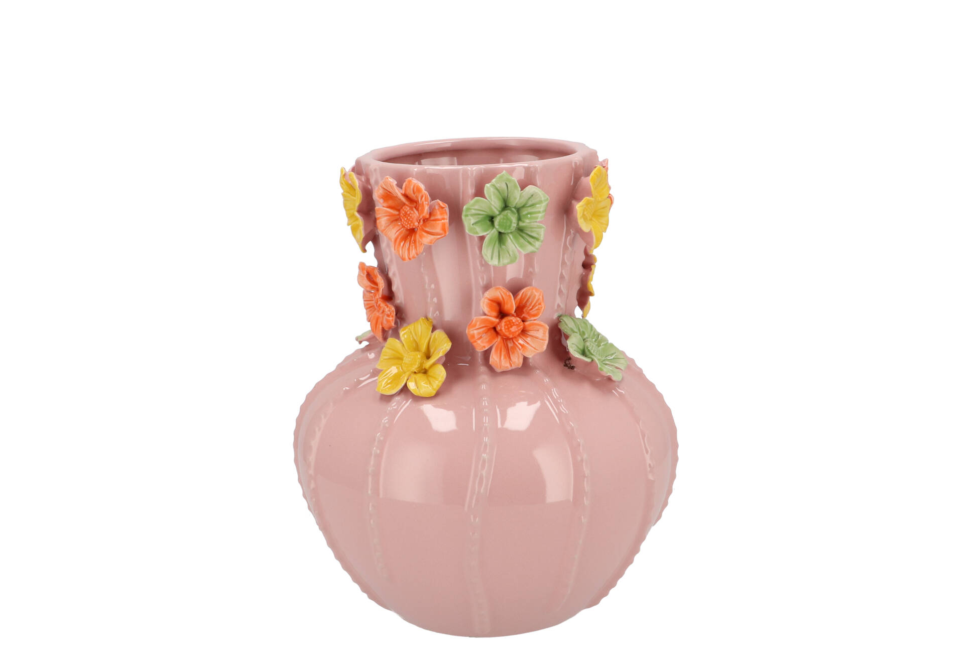 FLOWER LIGHT PINK VASE 18X21CM FLOWER LIGHT PINK VASE 18X21CM