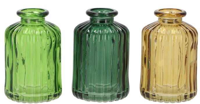 KARAKUM FOREST GREEN GLASS BOTTLE 6X6X10CM