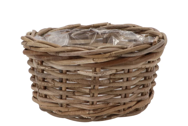 ROTAN IVY BASKET LOW ROUND Dia 25 cm