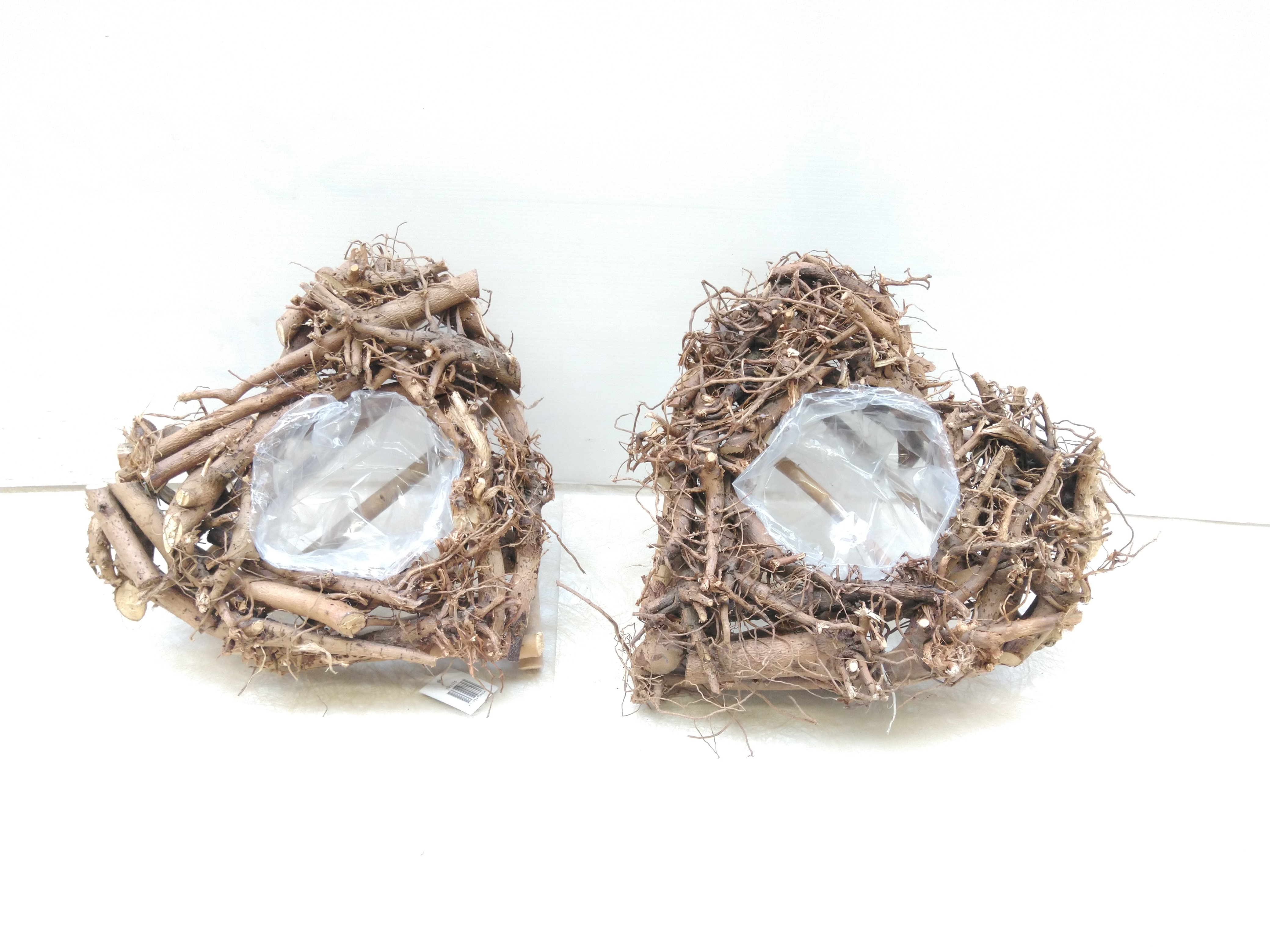 WREATH ROOT HEART NAT 30X10CM