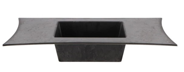 Melamine grijs schaal vierkant 31 X 22 X 5 CM Melamine grijs schaal vierkant 31 X 22 X 5 CM
