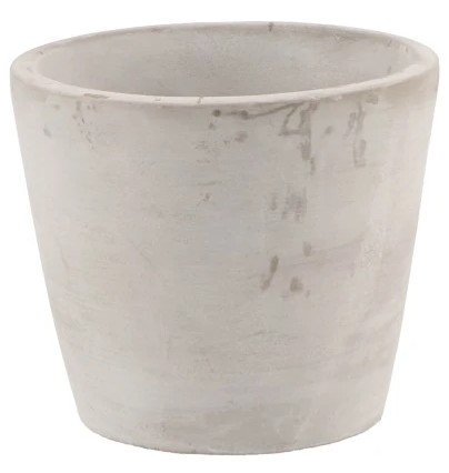 BETON POT ROND GRIJS 13 X 11 CM