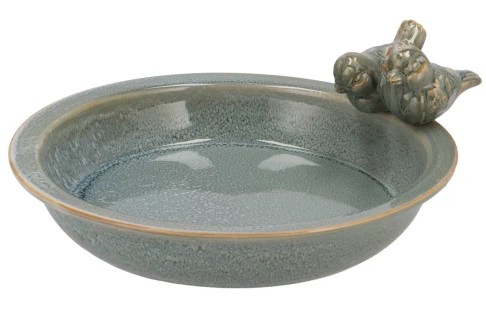 BIRD BOWL GLAZED LIGHT BLUE 