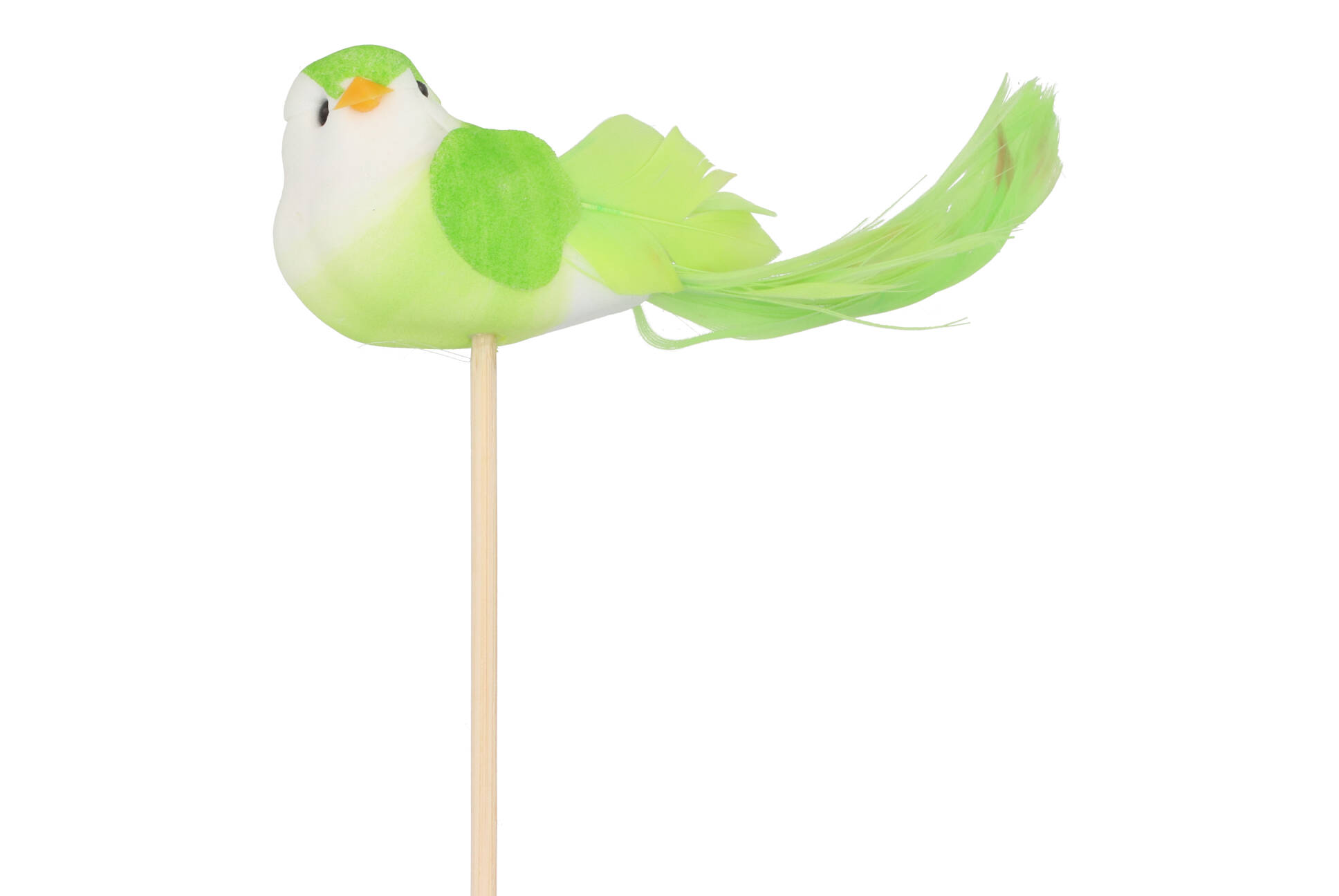 BIJSTEKER VOGEL OP STOK L. GROEN P/25 11X4X50CM