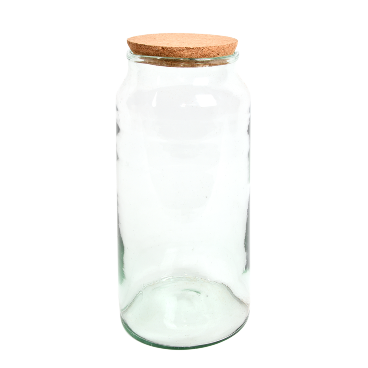 Halfopen terrrarium fles L