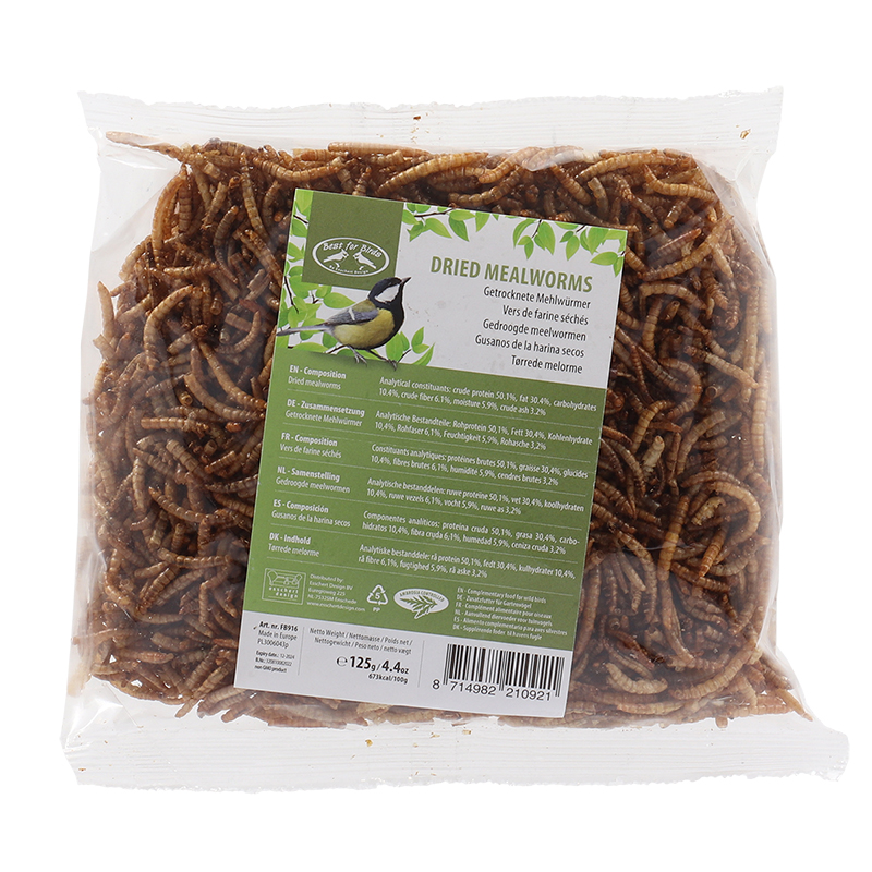 Gedroogde meelwormen 125g