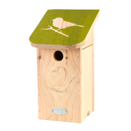 Diapositief Vogelhuis pimpelmees Diapositief Vogelhuis pimpelmees