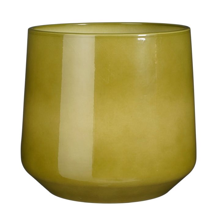 Amber pot rond groen Amber pot rond groen