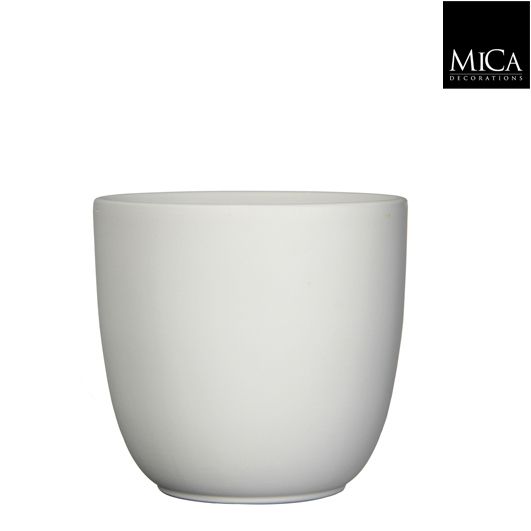 Tusca pot rond wit mat Tusca pot rond wit mat