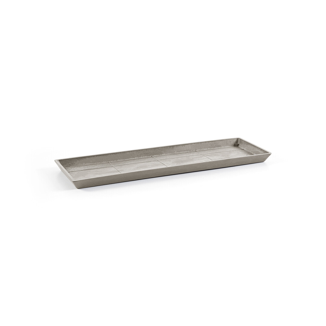 Saucer Rectangular Taupe Old