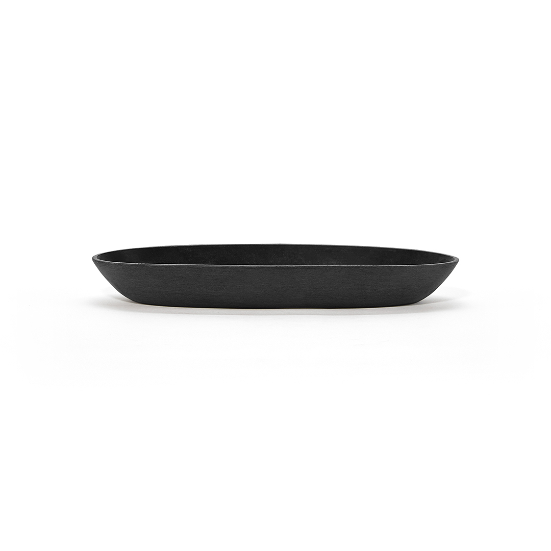 Saucer Sofia Oval Dark Grey