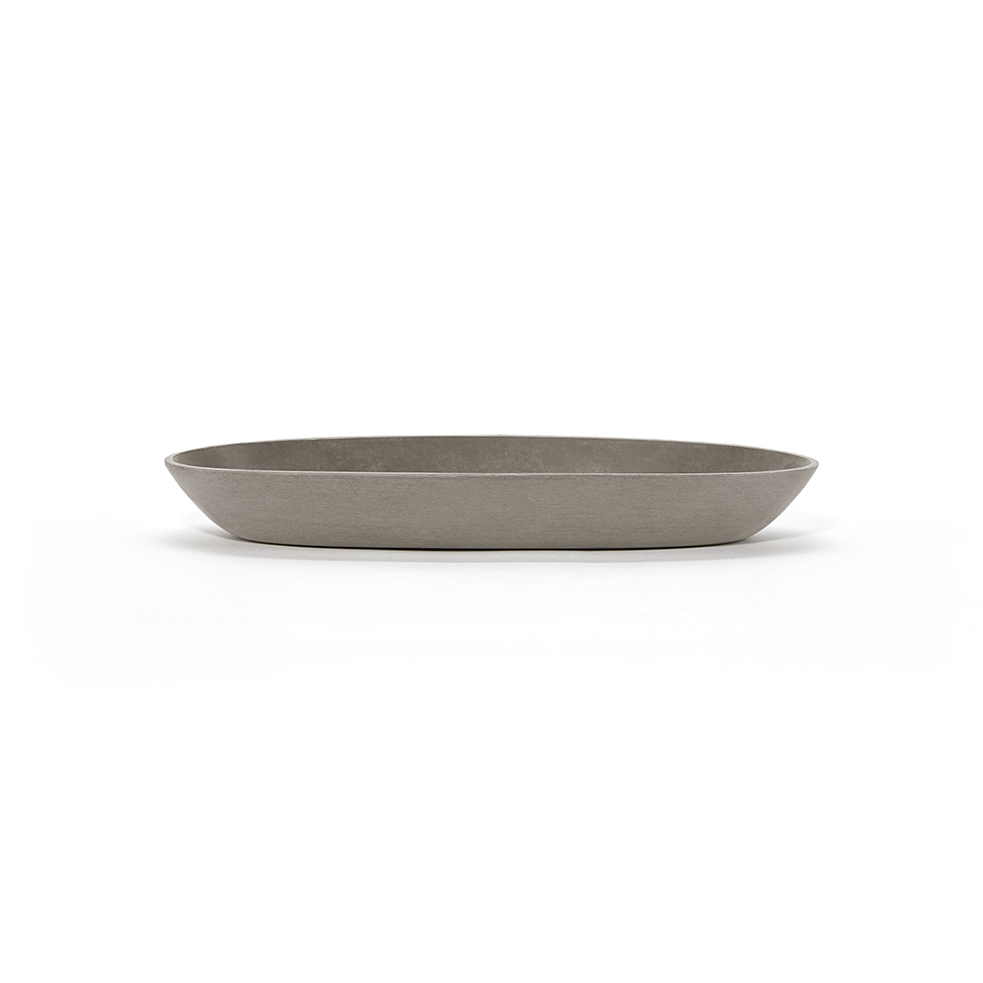 Saucer Sofia oval taupe