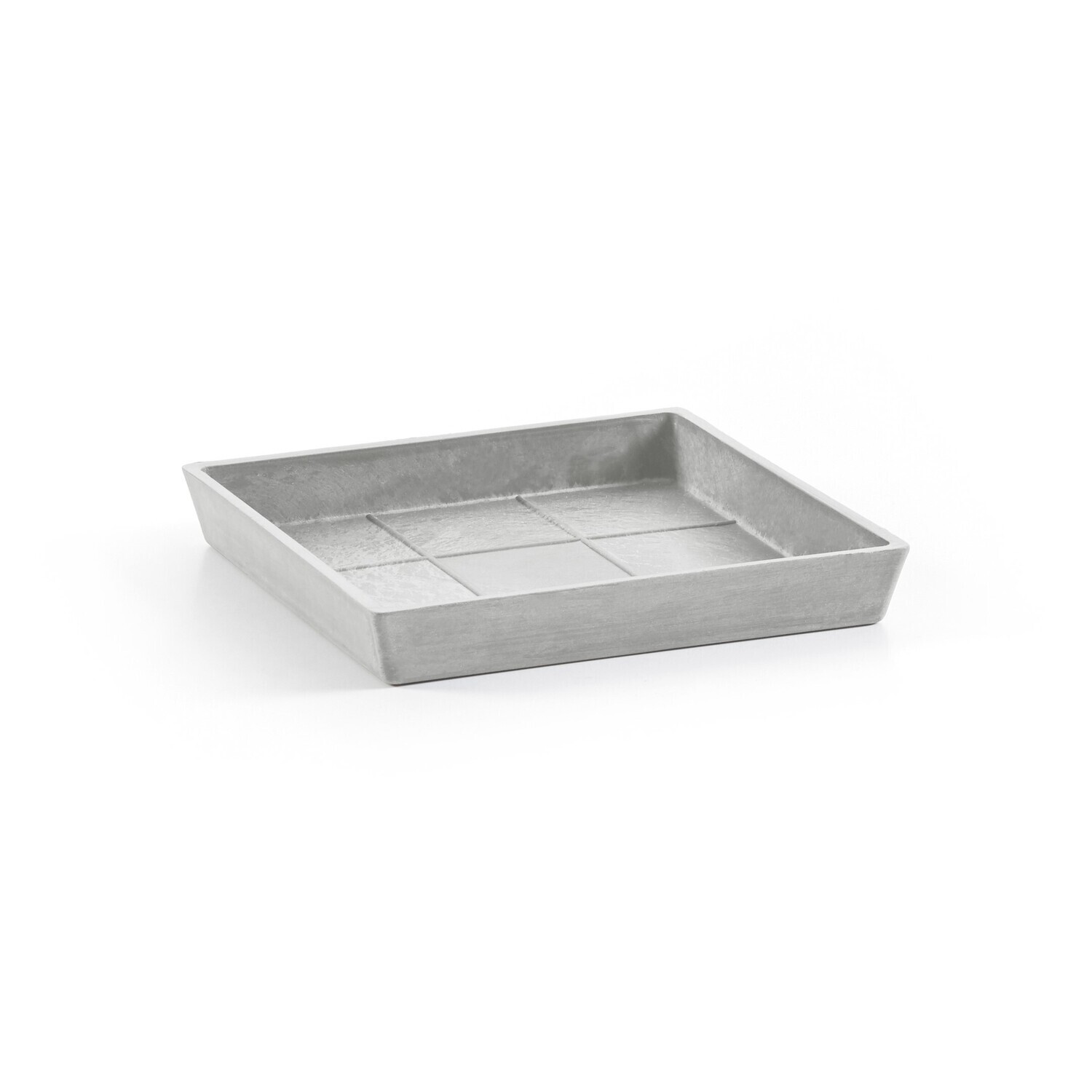 Saucer Square White Grey Saucer Square White Grey