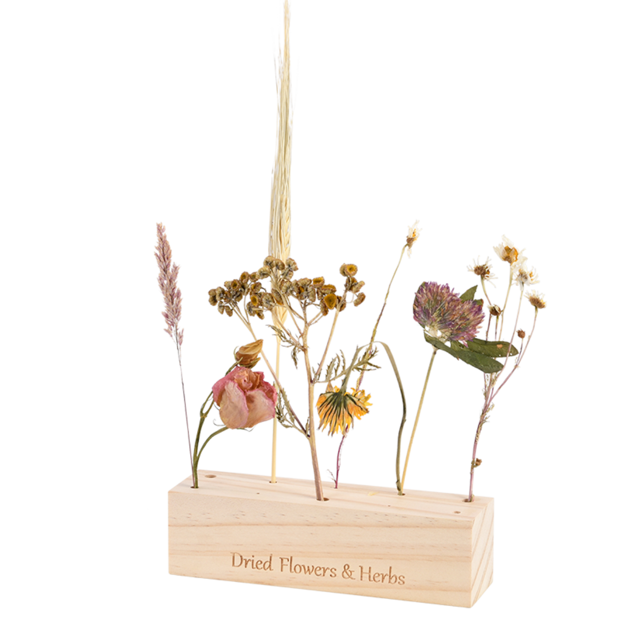 Bloemen en kruiden standaard hout M