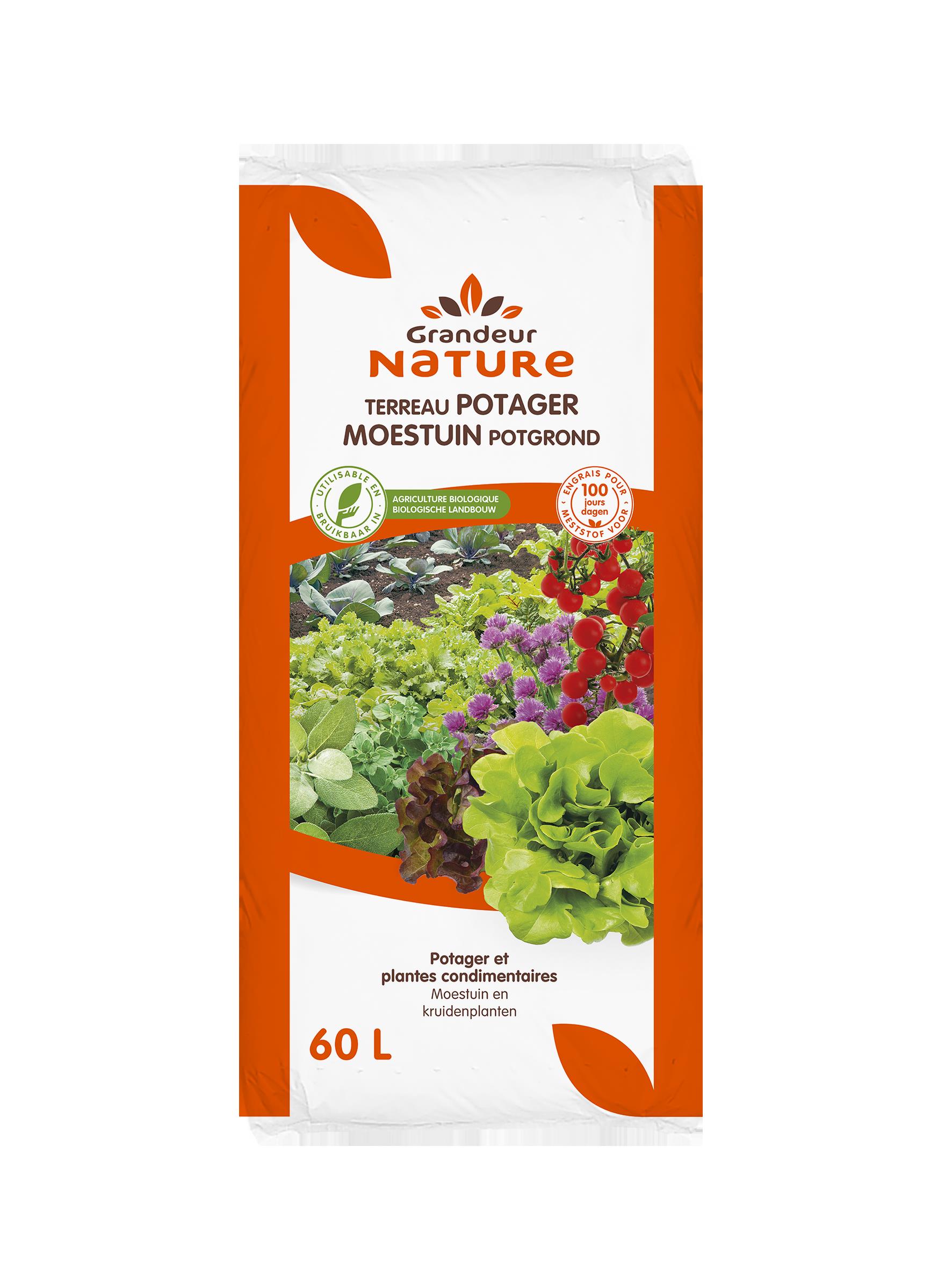 Grandeur Nature Moestuin potgrond 60 L  2+1 gratis