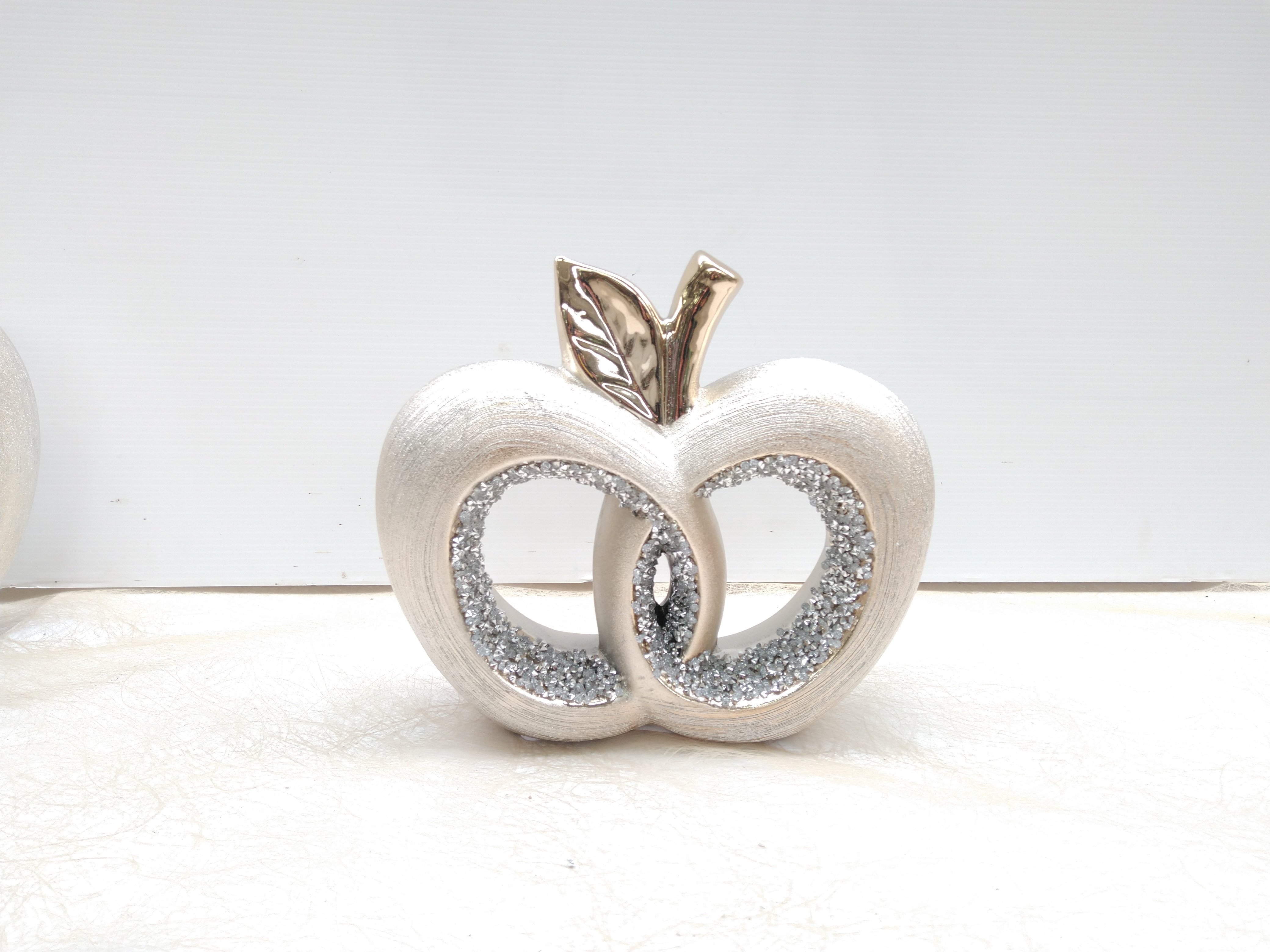 APPEL  met glitter 20X6X18 cm
