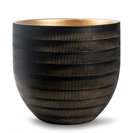 Pot 'sem' creme h14 d16 cm