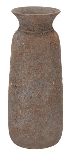 BALI INDONESIAN GREY VASE 18X40CM