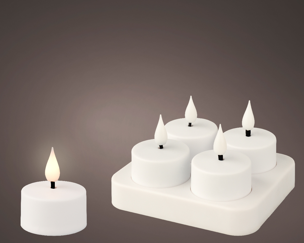 LED oplaadbare teelicht fire flame effect -indoor