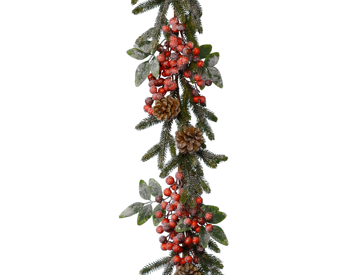 Slinger pinecones +red berries -indoor