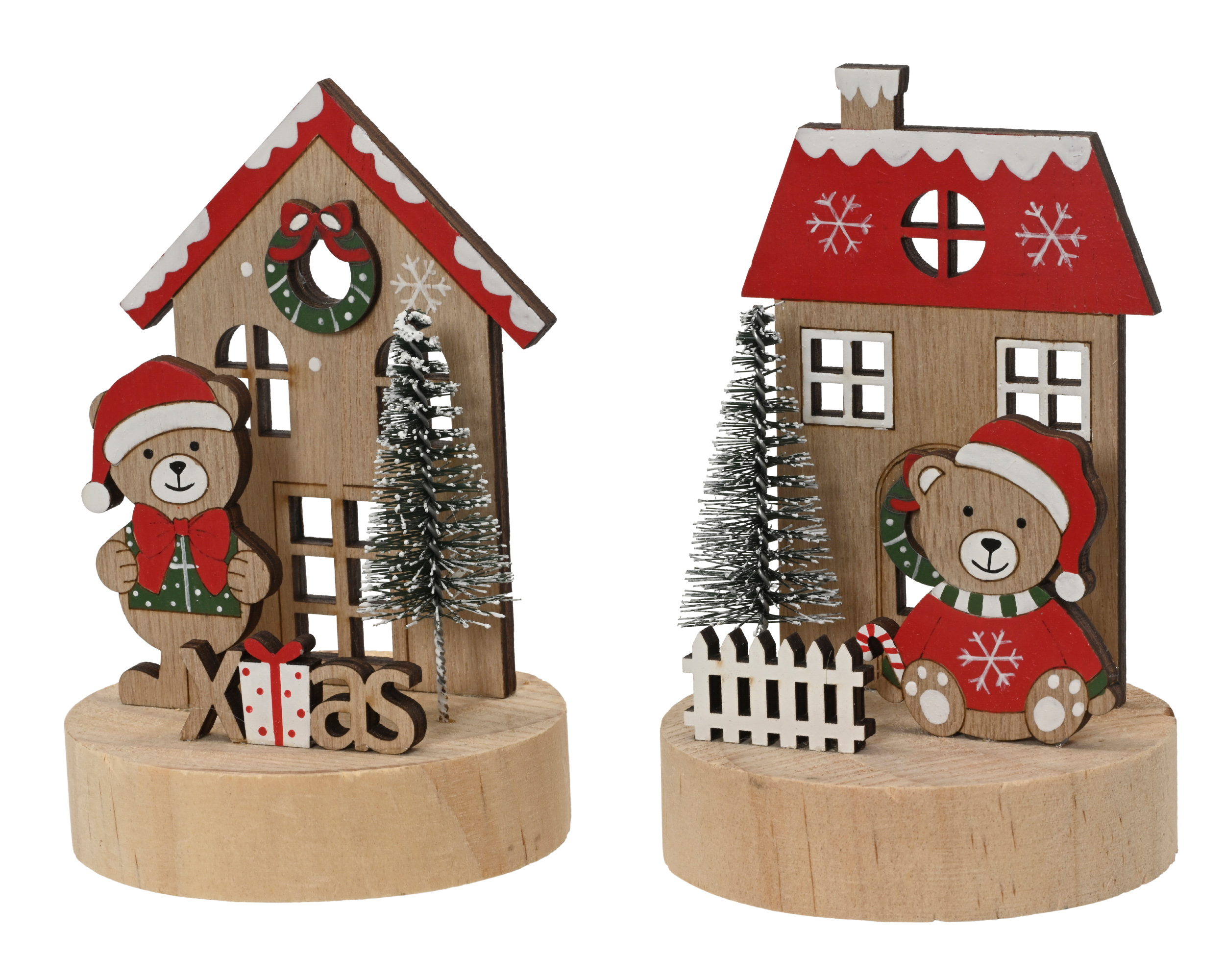 Beer triplex figures on round base