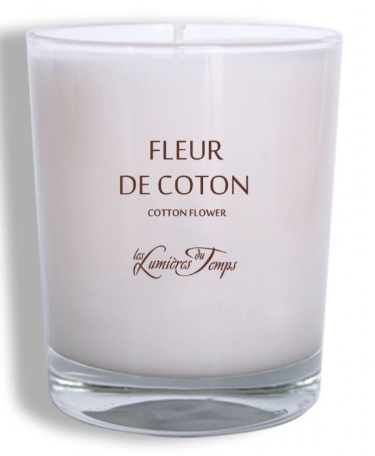 BOUGIE VEGETALE - FLEUR DE COTON BOUGIE VEGETALE - FLEUR DE COTON