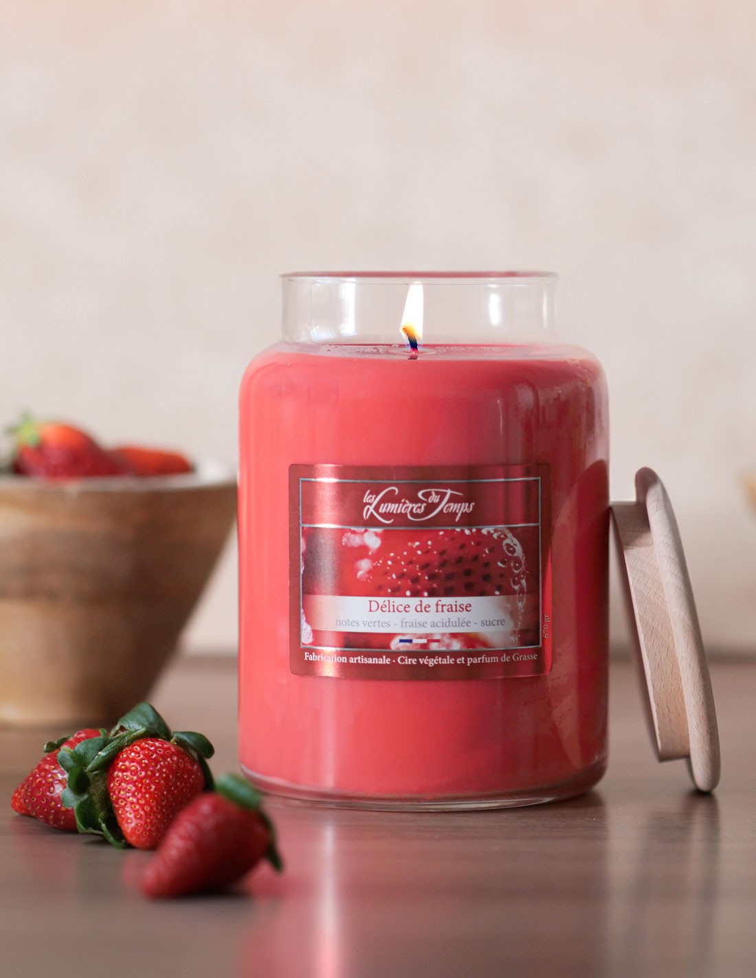 BGIE VEG. CIRE COLOREE FRAISE
