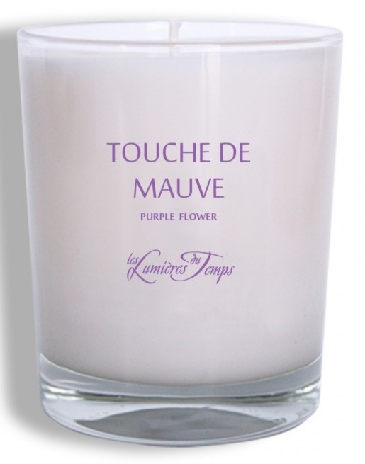 BOUGIE VEGETALE - TOUCHE DE MAUVE BOUGIE VEGETALE - TOUCHE DE MAUVE