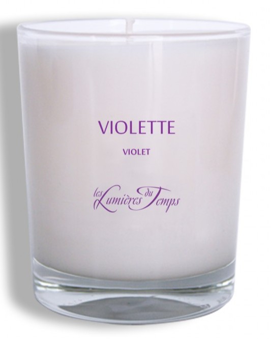 BOUGIE VEGETALE - VIOLETTE BOUGIE VEGETALE - VIOLETTE