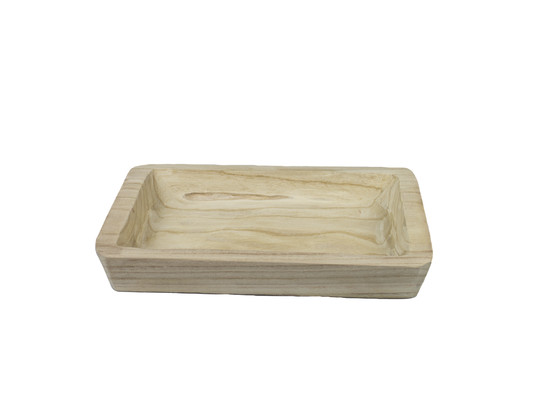 Schaal rechthoekig Paulownia 61 x 22 cm
