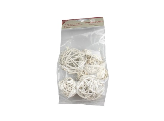 Lata Ball mix - Ant. White 7 st. mix