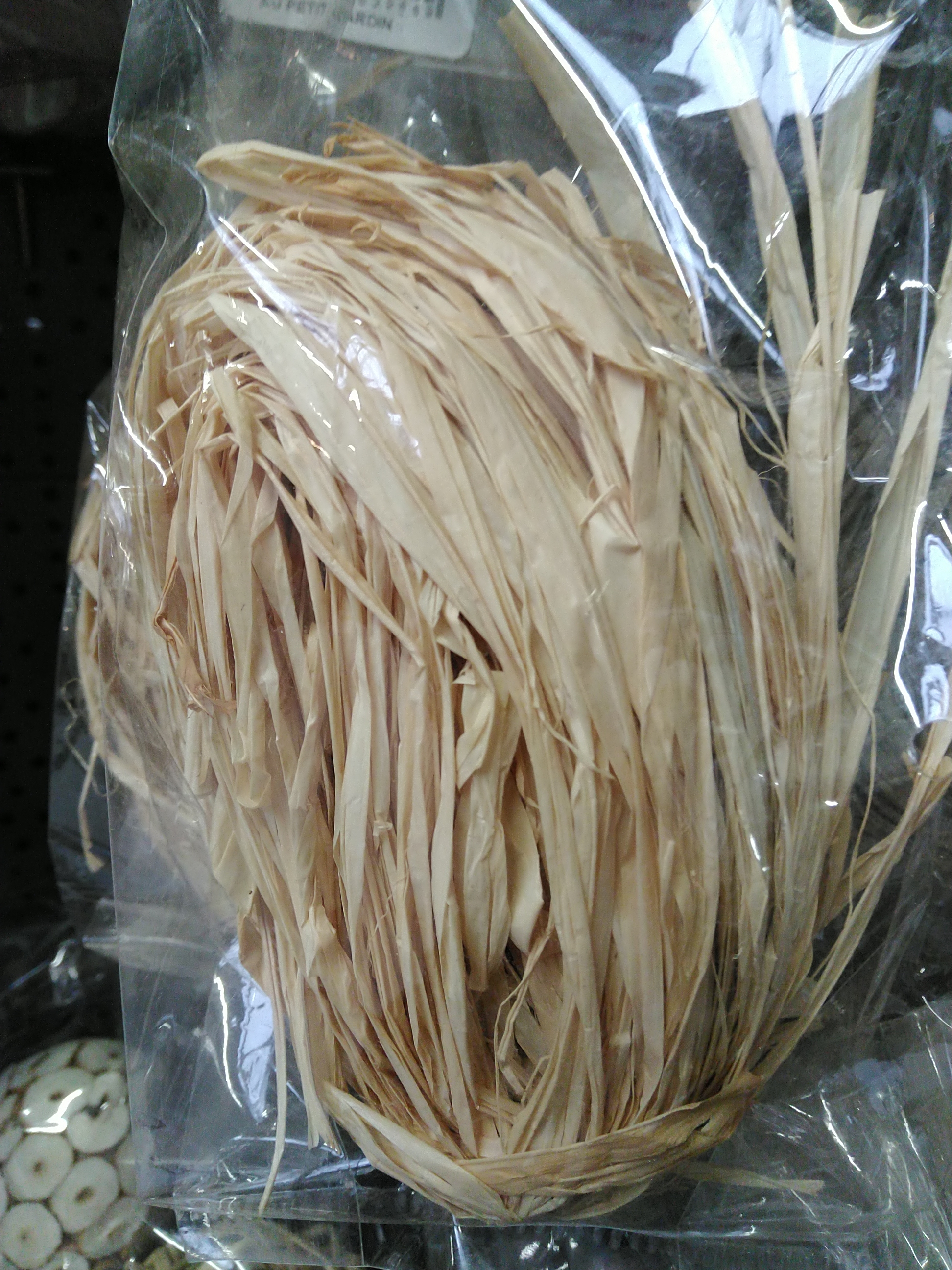RAFFIA GEBLEEKT 25gr