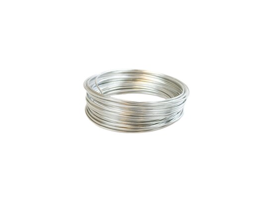 Alu draad 2 mm  100 gr - Zilver/Argenté