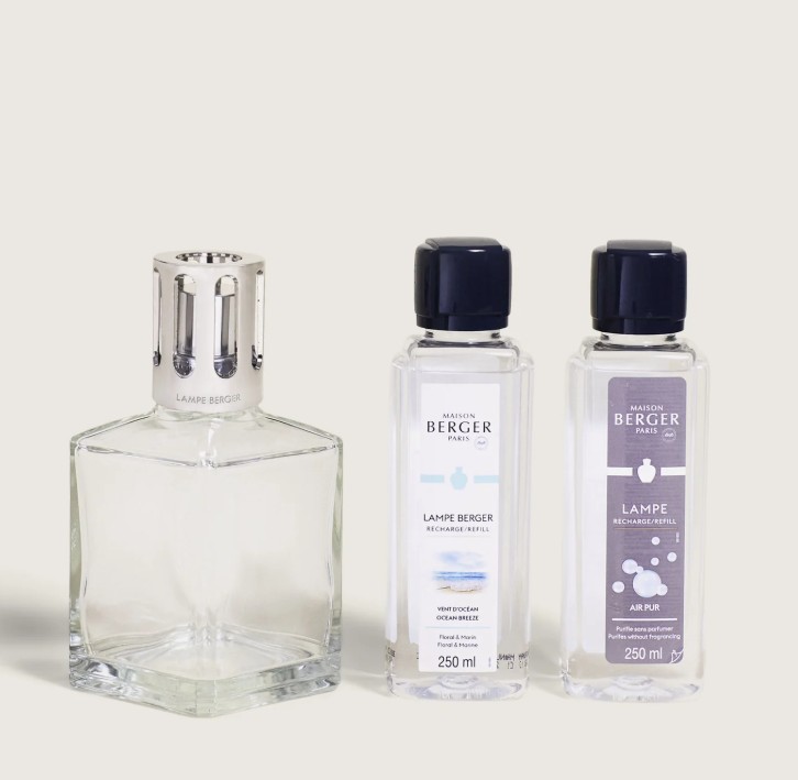 LAMPE BERGER - Essentielle carré + 2 recharge